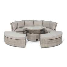 Load image into Gallery viewer, Oxford Grey Rattan Lifestyle casual Dining With Round Rising Table
