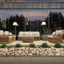 Load image into Gallery viewer, Skyline Design Natural Finish Calyxto Rattan Outdoor Six Seat Sofa Set | Luxury Large Sofa Set | Luxury Posh Garden Furniture Centre 
