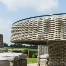 Load image into Gallery viewer, Oxford Grey Rattan Six Seat Round High Bar Set with Ice Bucket
