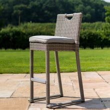 Load image into Gallery viewer, Oxford Grey Rattan Six Seat Round High Bar Set with Ice Bucket

