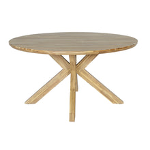 Load image into Gallery viewer, Porto Round Four Seat Wooden Garden Dining Set with Rope Weave detailing
