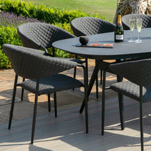 Load image into Gallery viewer, Pebble Charcoal All weather Eight Seat Oval Garden Dining Set
