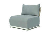 Load image into Gallery viewer, Skyline Design Windsor White Metal and Rattan Outdoor Modular Corner Sofa Set
