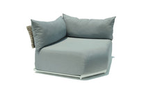 Load image into Gallery viewer, Skyline Design Windsor White Metal and Rattan Outdoor Modular Corner Sofa Set
