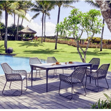 Load image into Gallery viewer, Skyline Design Metal Kona Six Seat Garden dining set with Serpent 200 x 100 table 
