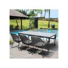 Load image into Gallery viewer, Skyline Design Metal Kona Outdoor Dining Chair with Rope Weave detailing
