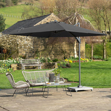 Load image into Gallery viewer, Voyager T2 2.7m Square Cantilever Garden Anthracite Parasol
