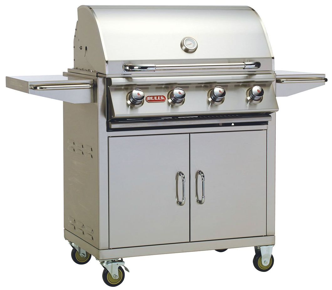 BULL OUTLAW 4 Burner Propane Gas BBQ Grill with Cart