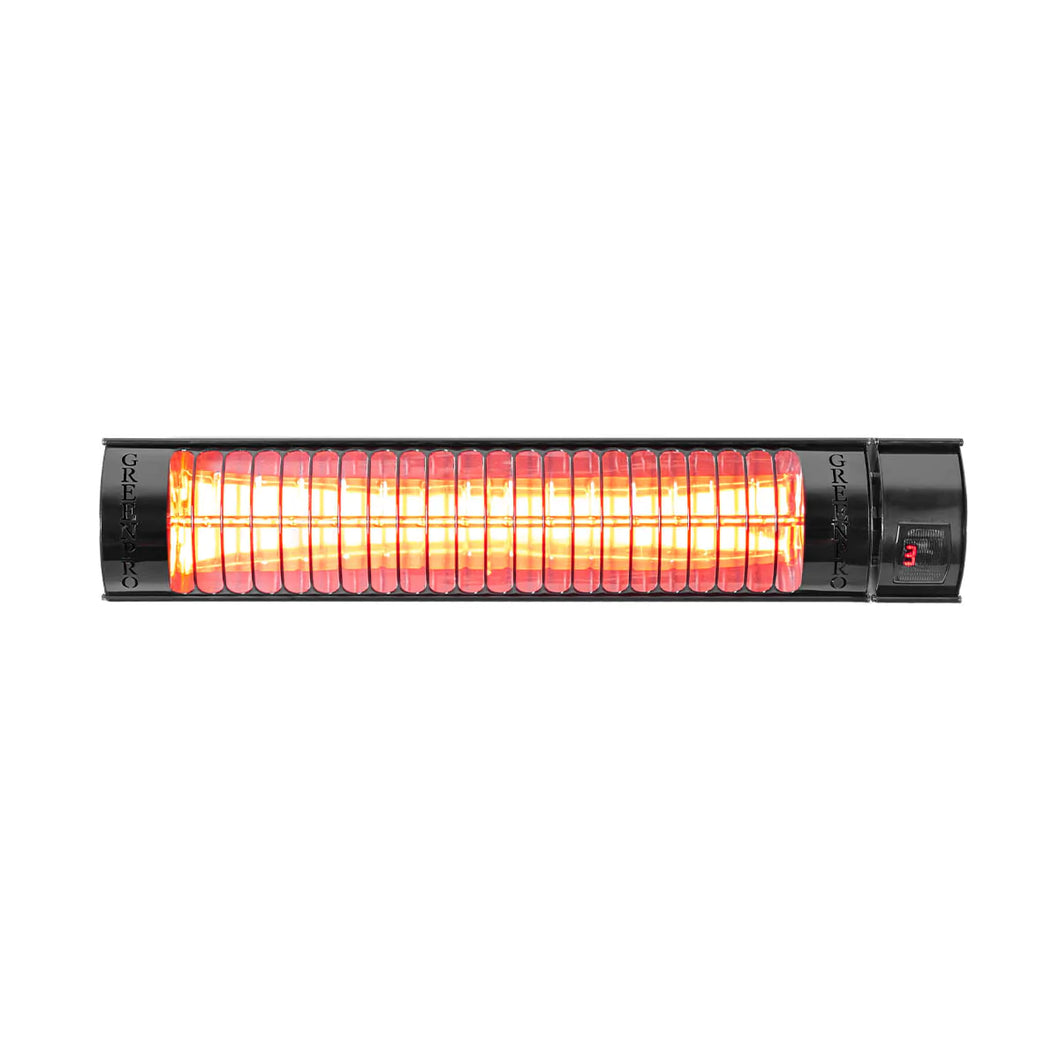 Pro Electric 2.5KW Black Wall Mounted Infrared Outdoor Patio Heater