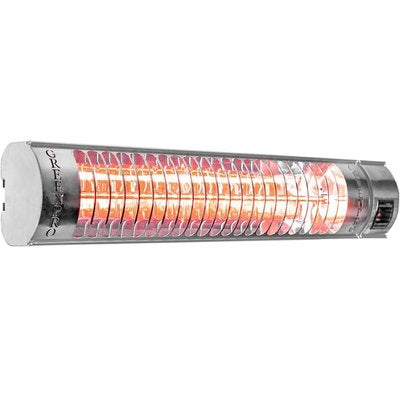 PRO Electric 2KW Chrome Wall Mounted Infrared Outdoor Patio Heater