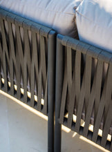 Load image into Gallery viewer, Skyline Design Kitt Metal Modular Outdoor Corner Garden Sofa Set With Rope Weave Detailing
