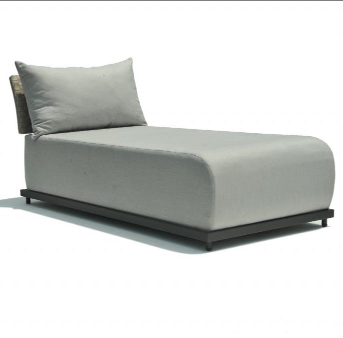 Skyline Design Windsor Carbon Modular Outdoor Chaise Lounger with No Arms