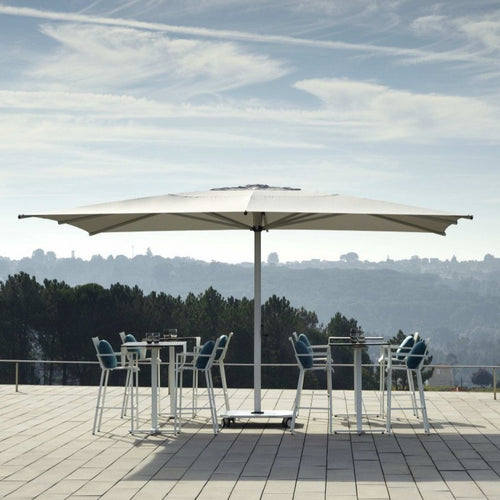Jardinico Carectere JCP-202 Commercial 5mx 5m Square Large Free standing Parasol with Wheeled 158kg Paras