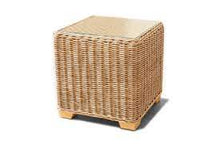 Load image into Gallery viewer, BISQUE CONSERVATORY INDOOR RATTAN Side Table
