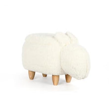 Load image into Gallery viewer, The Fluffy Rabbit Animal Ottoman Footstool with Storage
