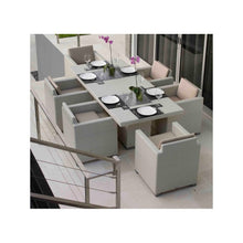 Load image into Gallery viewer, Skyline Design Pacific Rattan Six Seat Rectangular Garden Dining Set
