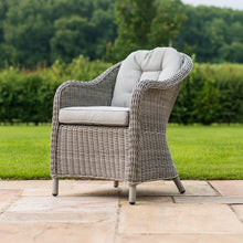 Load image into Gallery viewer, Oxford Grey Rattan Eight Seat Round Heritage Garden Dining Set with Lazy Susan and LPG Gas Firepit
