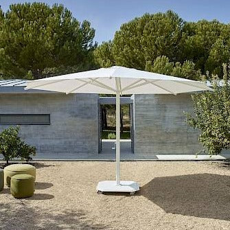 Carectere JCP-203 4.5m Octagonal Large Centre Pole Parasol with Wheeled 158kg Parasol Base