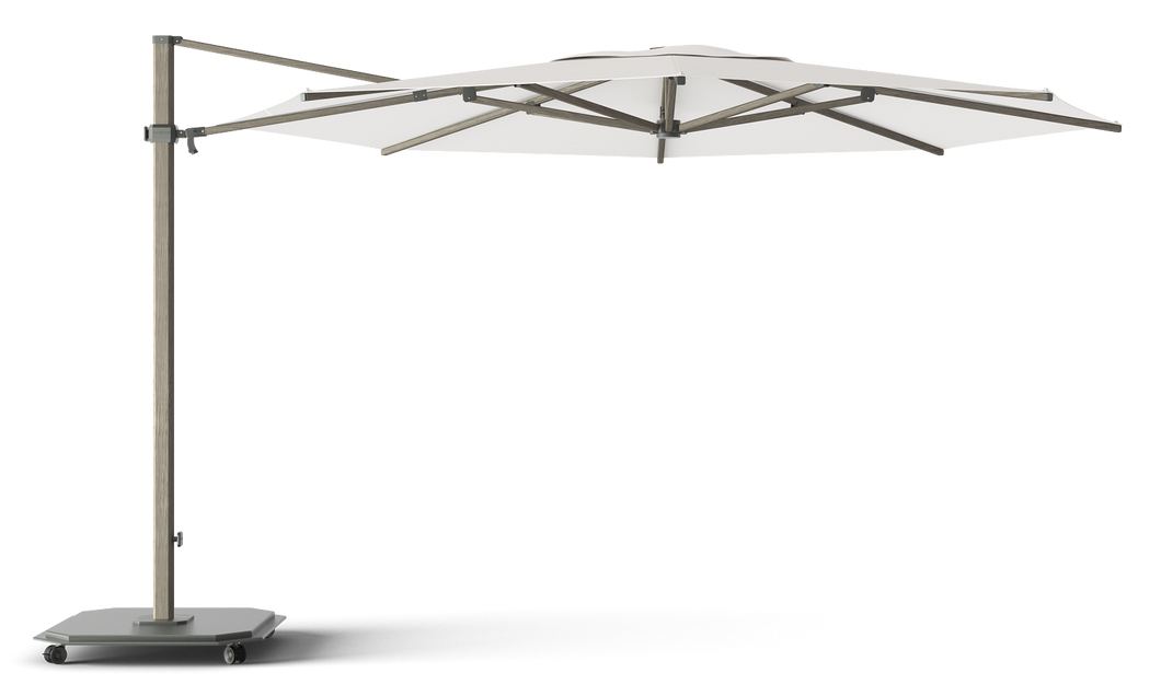 Carectere JCP-403 4M Round Commercial Cantilever Parasol with Wheeled 245kg Parasol Base