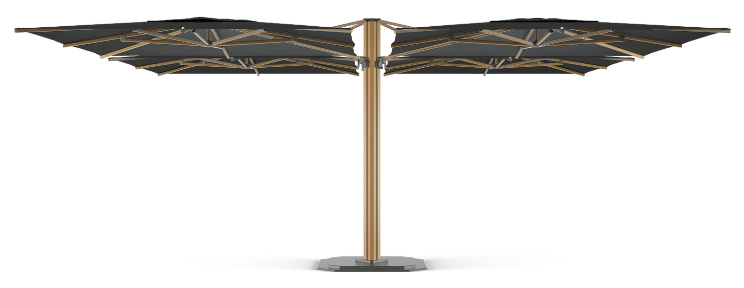 Jardinico Carectere JCP-501 Multi Arm Centre Pole Commercial Giant parasol with Base