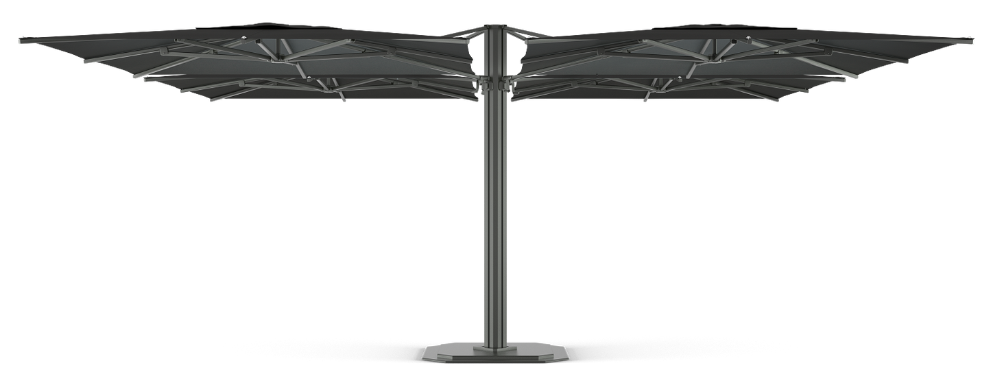 Jardinico Carectere JCP-501 Multi Arm Centre Pole Commercial Giant parasol with Base