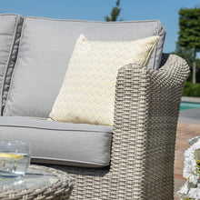 Load image into Gallery viewer, Oxford Grey Rattan Large L shape Corner Garden Sofa Set with Armchair and Coffee Table
