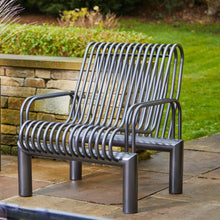 Load image into Gallery viewer, Hand Crafted Steel Commercial Outdoor Metal Seat
