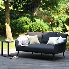 Load image into Gallery viewer, Ark All Weather Love Seat Daybed in Charcoal Grey
