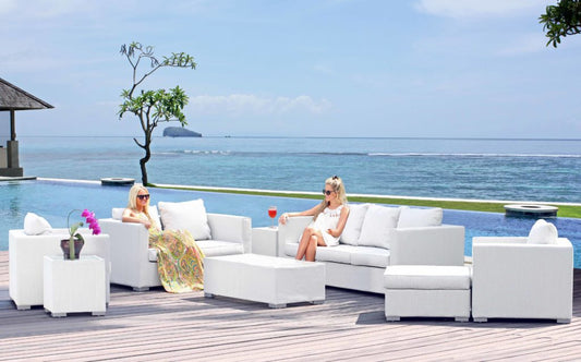 Skyline Design Ibiza Four Seat Technical All Weather Outdoor Fabric Sofa Set Colour Options