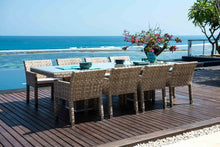 Load image into Gallery viewer, Skyline Design Metz Eight Seat Rectangular Sea Shell Rattan Garden Dining Set
