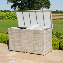 Load image into Gallery viewer, Oxford Grey Rattan Large Outdoor cushion storage box
