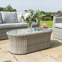 Load image into Gallery viewer, Oxford Grey Rattan Five Seat Garden Sofa Set- Three seat sofa and two armchairs
