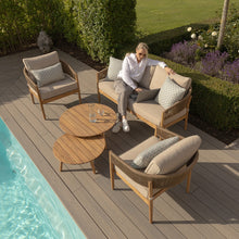 Load image into Gallery viewer, Porto Four Seat Contemporary Wooden Garden Sofa Set with Rope weave detailing
