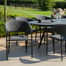 Load image into Gallery viewer, Pebble Charcoal All weather Eight Seat Oval Garden Dining Set
