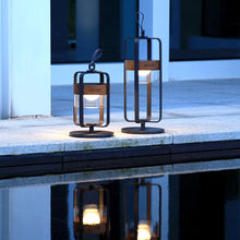 Load image into Gallery viewer, Satellite Outdoor Modern Charcoal Solar Light With Stand Large
