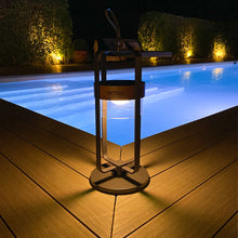 Load image into Gallery viewer, Satellite Outdoor Modern Charcoal Solar Light With Stand Large
