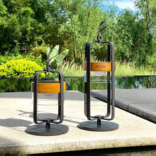 Load image into Gallery viewer, Satellite Outdoor Modern Charcoal Solar Light With Stand Large
