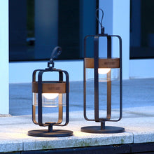 Load image into Gallery viewer, Satellite Outdoor Modern Charcoal Solar Light With Stand Large
