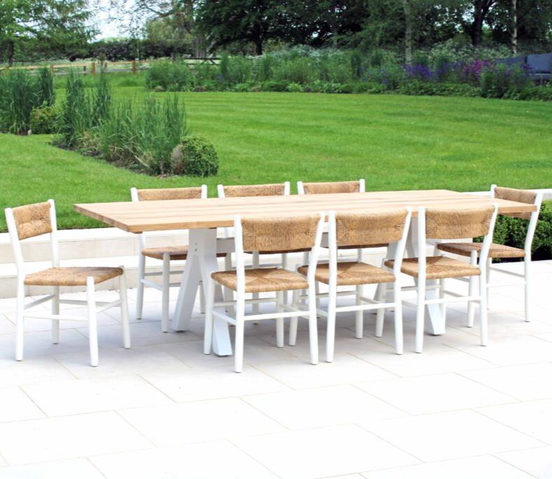 Maiori Design Stripa Eight Seat Rectangular Outdoor Dining Set