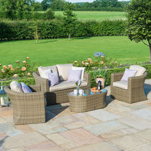 Load image into Gallery viewer, Winchester Curved Four Seat Rattan Garden Sofa Set
