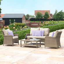 Load image into Gallery viewer, Winchester Heritage Square Four Seat Rattan Garden Sofa Set
