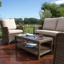 Load image into Gallery viewer, Winchester Heritage Square Four Seat Rattan Garden Sofa Set
