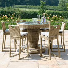 Load image into Gallery viewer, Winchester Rattan 6 Seat High Round Bar Set with Ice Bucket
