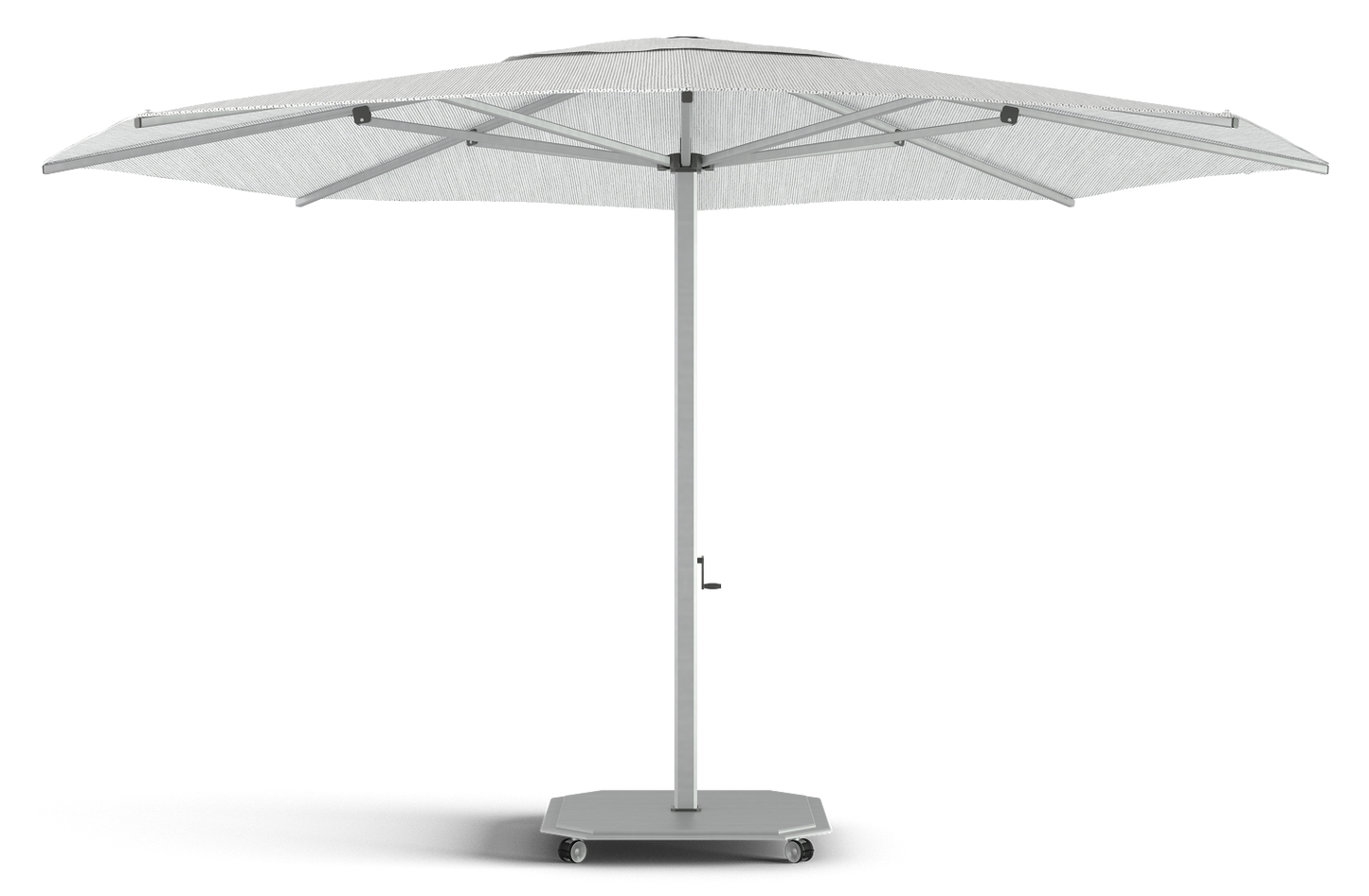 Carectere JCP-203 4.5m Octagonal Large Centre Pole Parasol with Wheeled 158kg Parasol Base