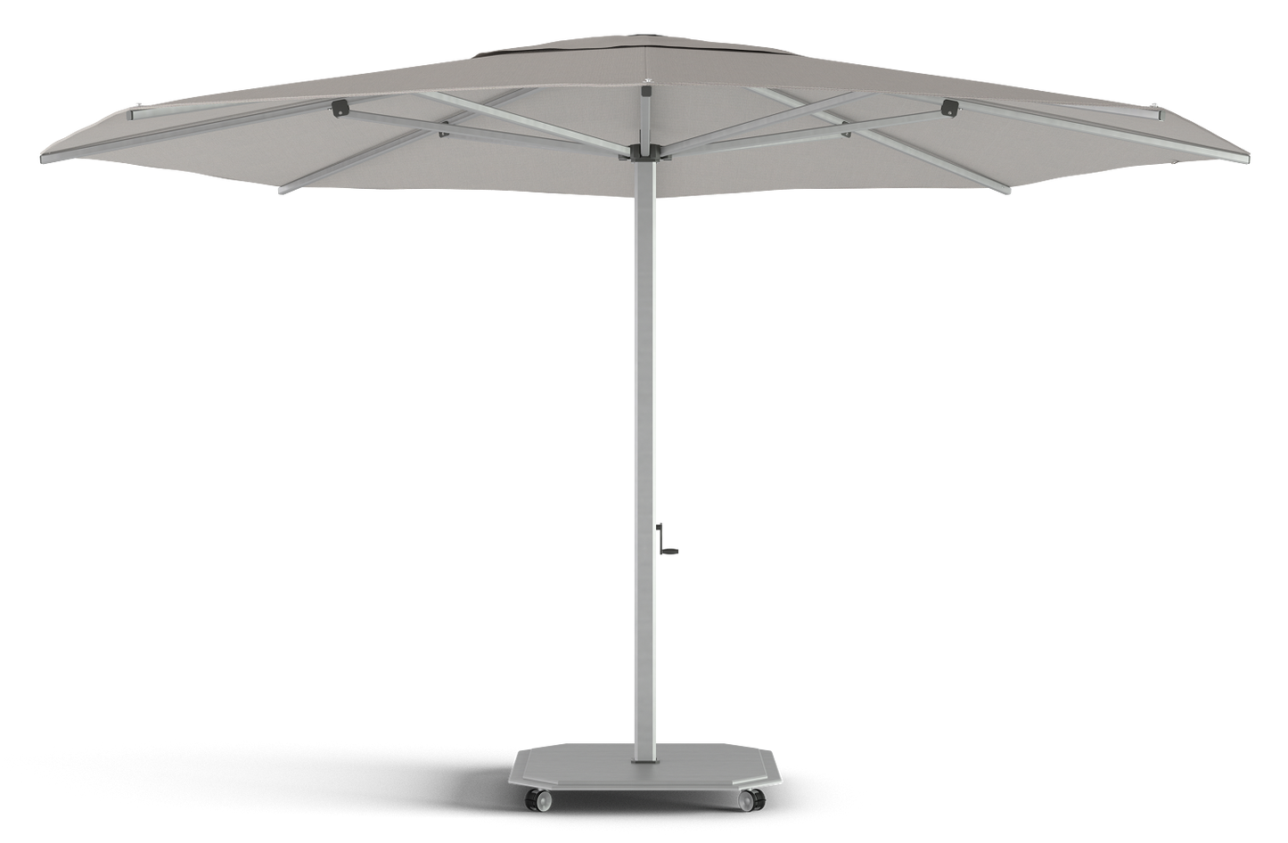 Carectere JCP-203 4.5m Octagonal Large Centre Pole Parasol with Wheeled 158kg Parasol Base