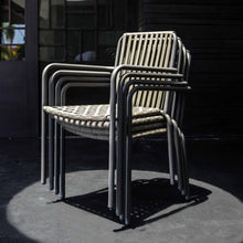 Load image into Gallery viewer, Skyline Design Trinity Rope Weave Carbon Outdoor Dining Chair
