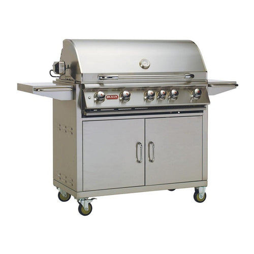 BULL BRAHMA 6 Burner Natural Gas BBQ with Car with Rotisserie and Cover