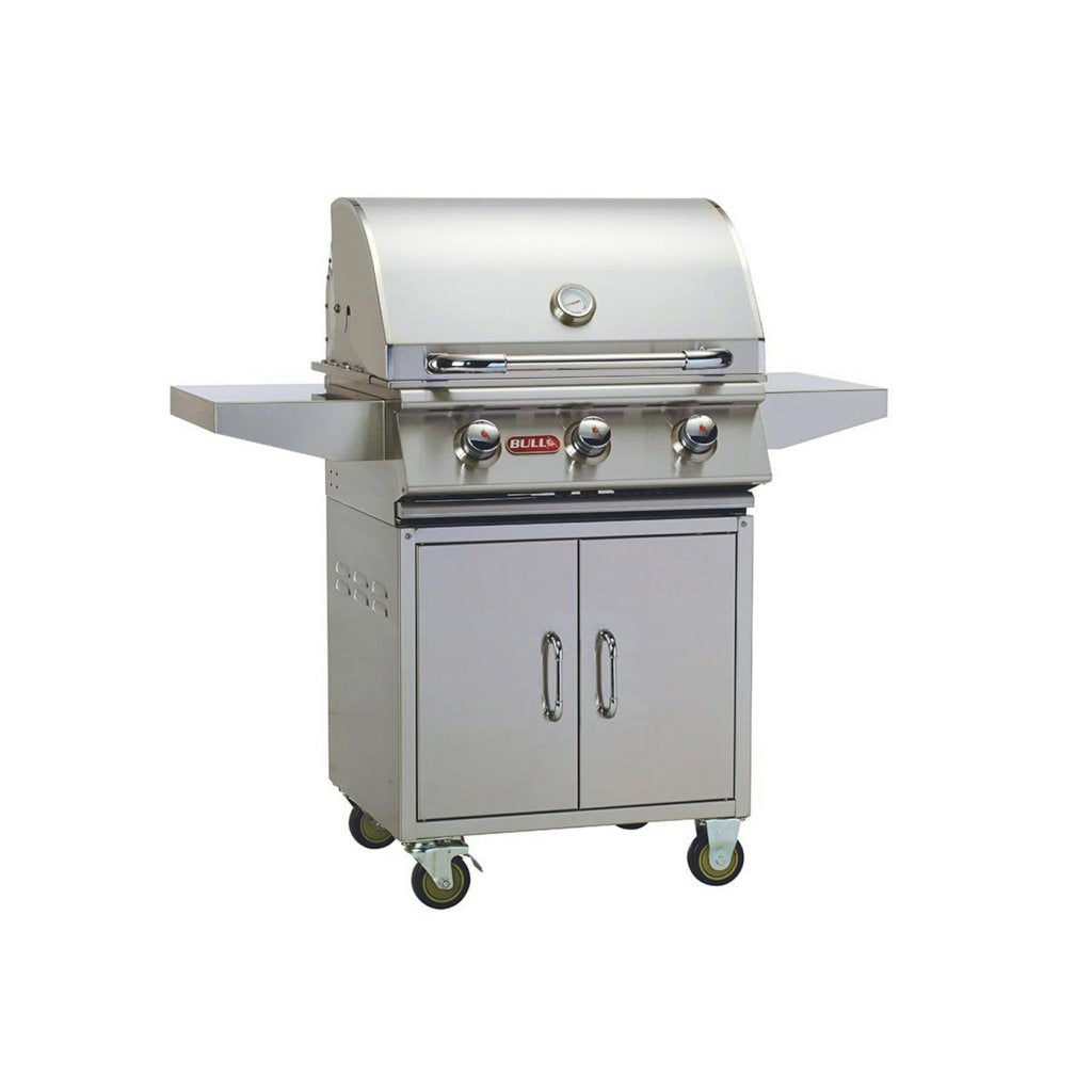 BULL STEER 3 Burner Natural Gas Stainless Steel BBQ with Cart