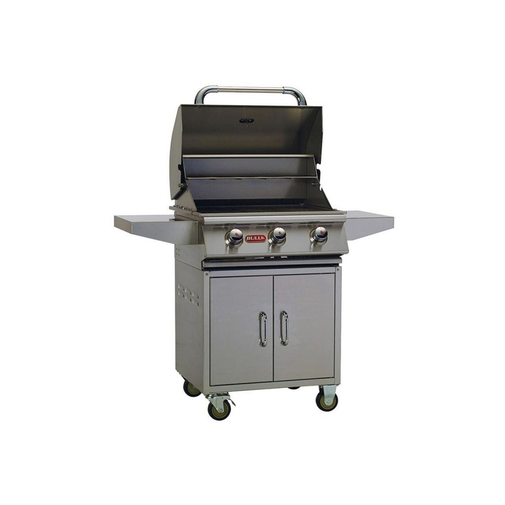 BULL STEER 3 Burner Natural Gas Stainless Steel BBQ with Cart