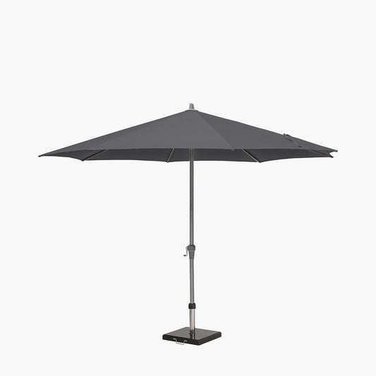 RIVA Grey Luna 3.5m Round Centre Pole Parasol